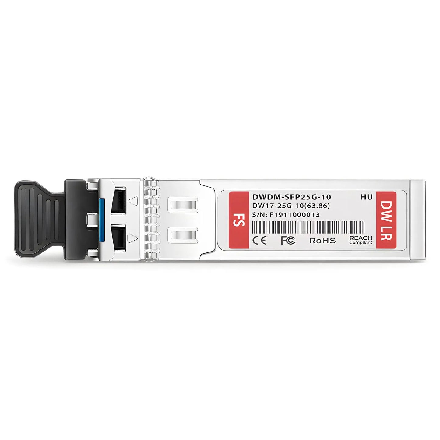 HW C17 DWDM-SFP25G-1563-86 Compatible SFP28 25G DWDM 1563.86nm 100GHz 10km DOM Duplex LC/UPC SMF Optical Transceiver Module for Transmission