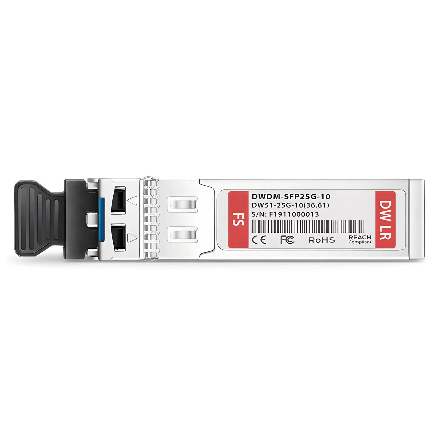 Cisco C51 DWDM-SFP25G-36.61 Compatible SFP28 25G DWDM 1536.61nm 100GHz 10km DOM Duplex LC/UPC SMF Optical Transceiver Module for Transmission