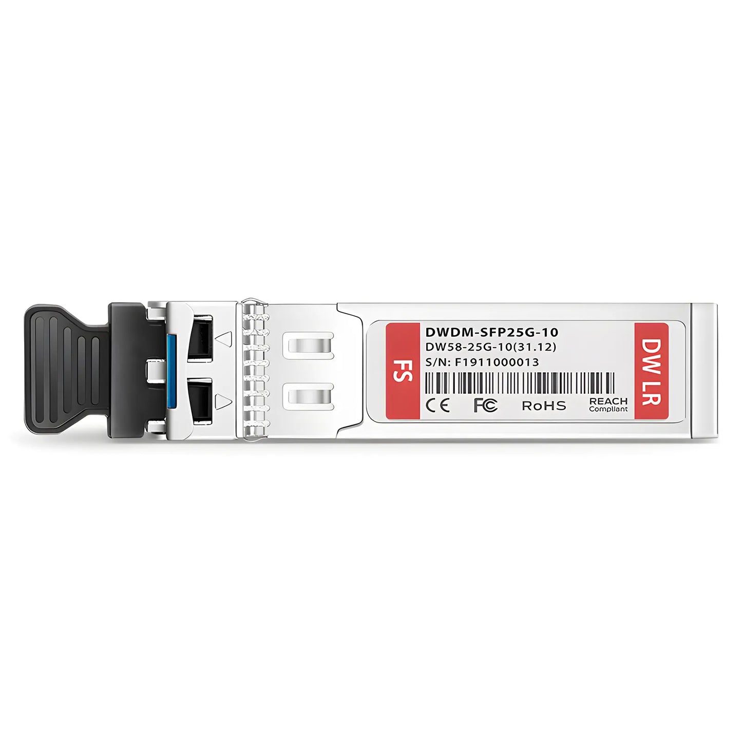 Cisco C58 DWDM-SFP25G-31.12 Compatible SFP28 25G DWDM 1531.12nm 100GHz 10km DOM Duplex LC/UPC SMF Optical Transceiver Module for Transmission