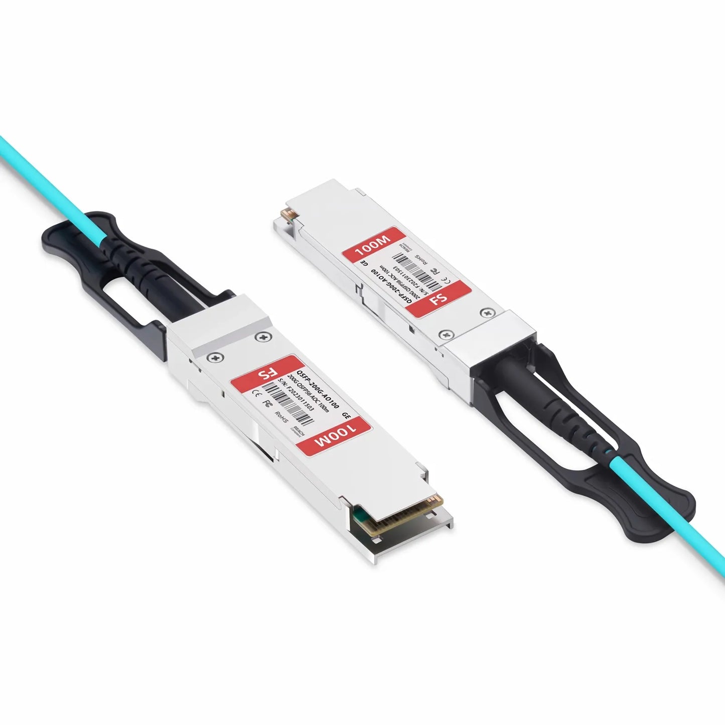 100m (328ft) Generic Compatible 200G QSFP56 4 x 50G PAM4 Active Optical Cable