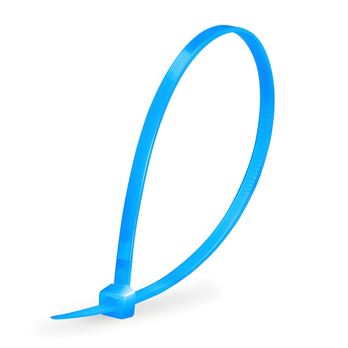 100-Pack 4in.L x 0.1in.W Self-Locking Nylon Cable Ties, Blue