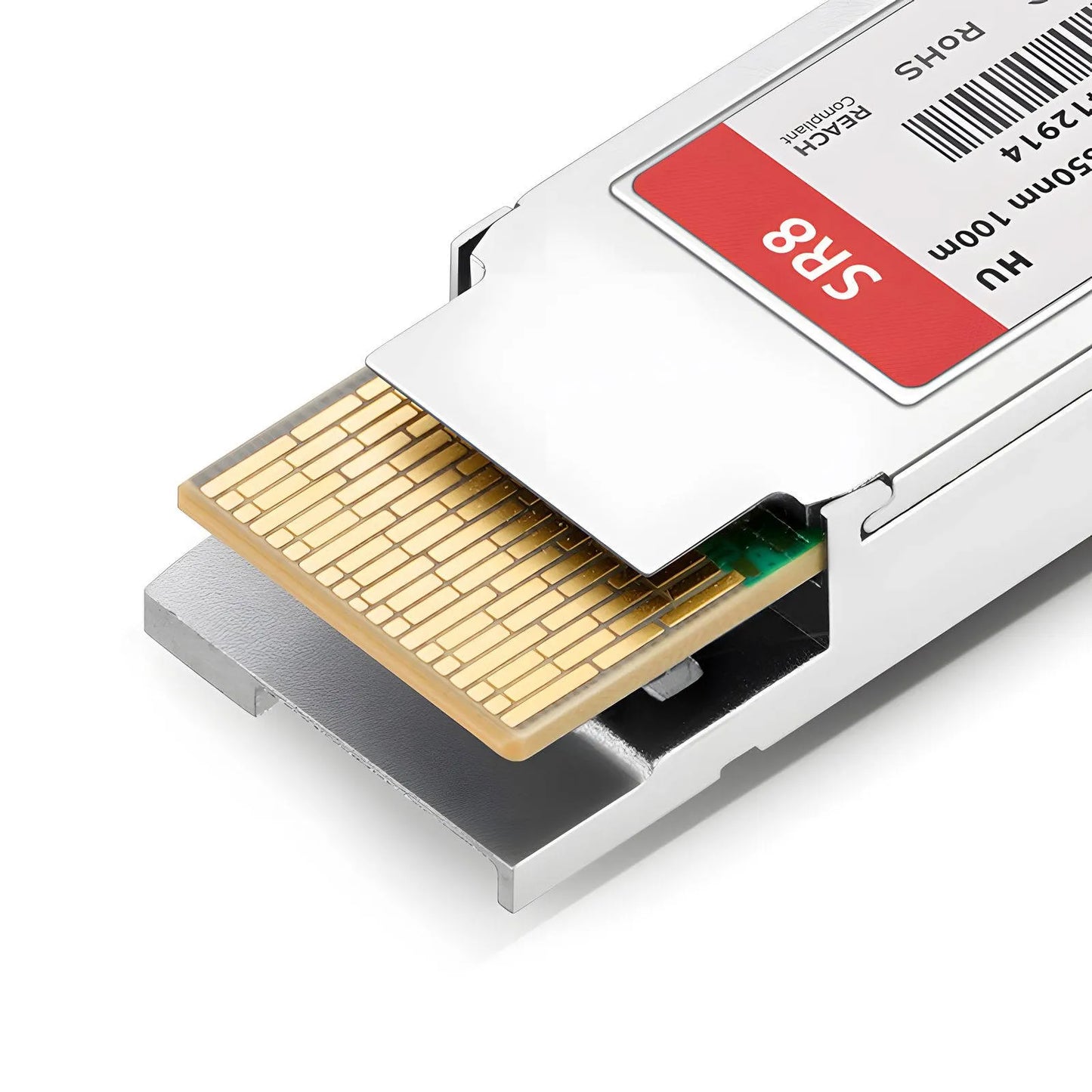 HW QSFP-DD-400G-SR8 Compatible 400GBASE-SR8 QSFP-DD 8 x 50G PAM4 850nm 100m DOM MPO-16/APC MMF Optical Transceiver Module, Breakout to 2 × 200G-SR4 and 8 × 50G-SR