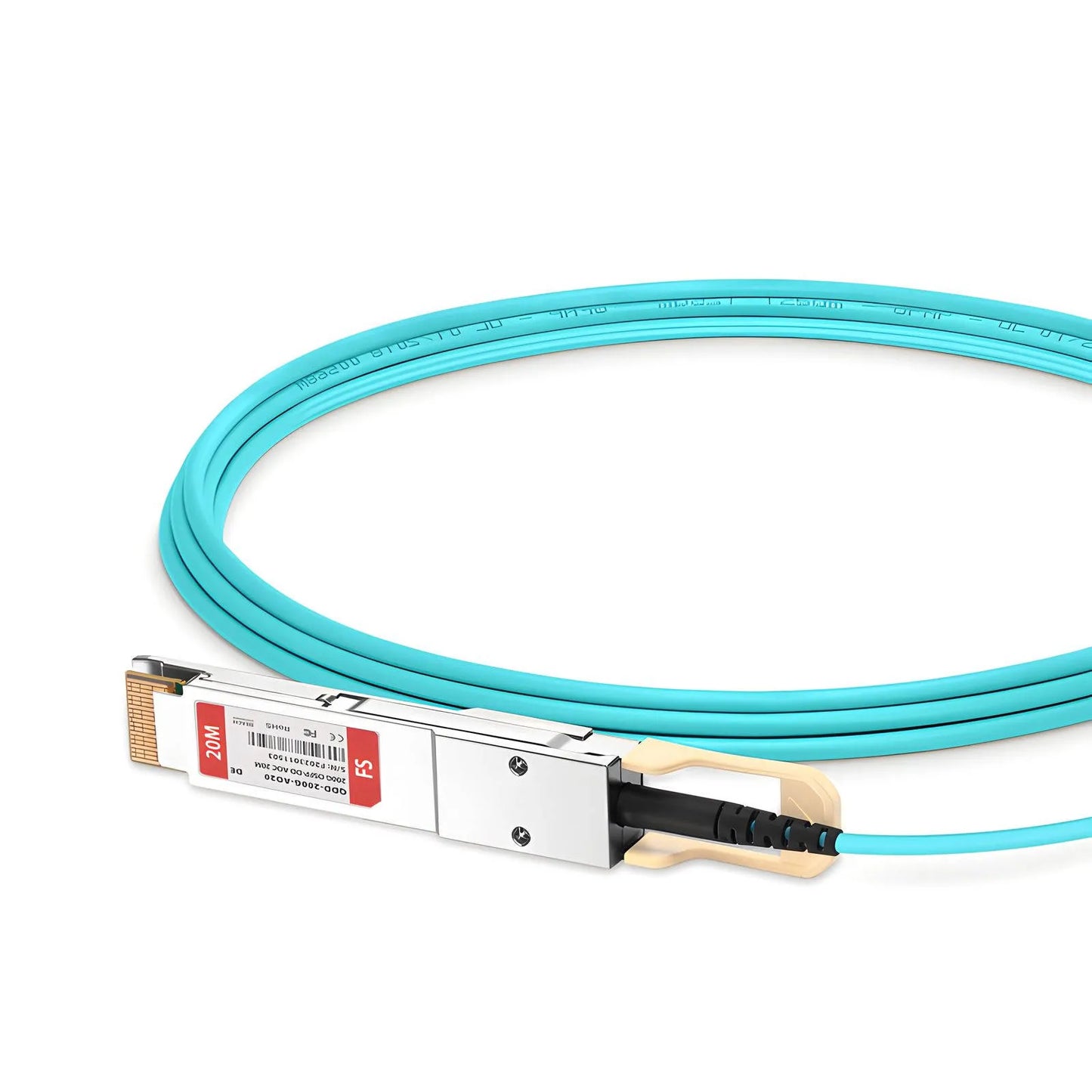 20m (66ft) Dell Compatible 200G QSFP-DD 8 x 25G NRZ Active Optical Cable