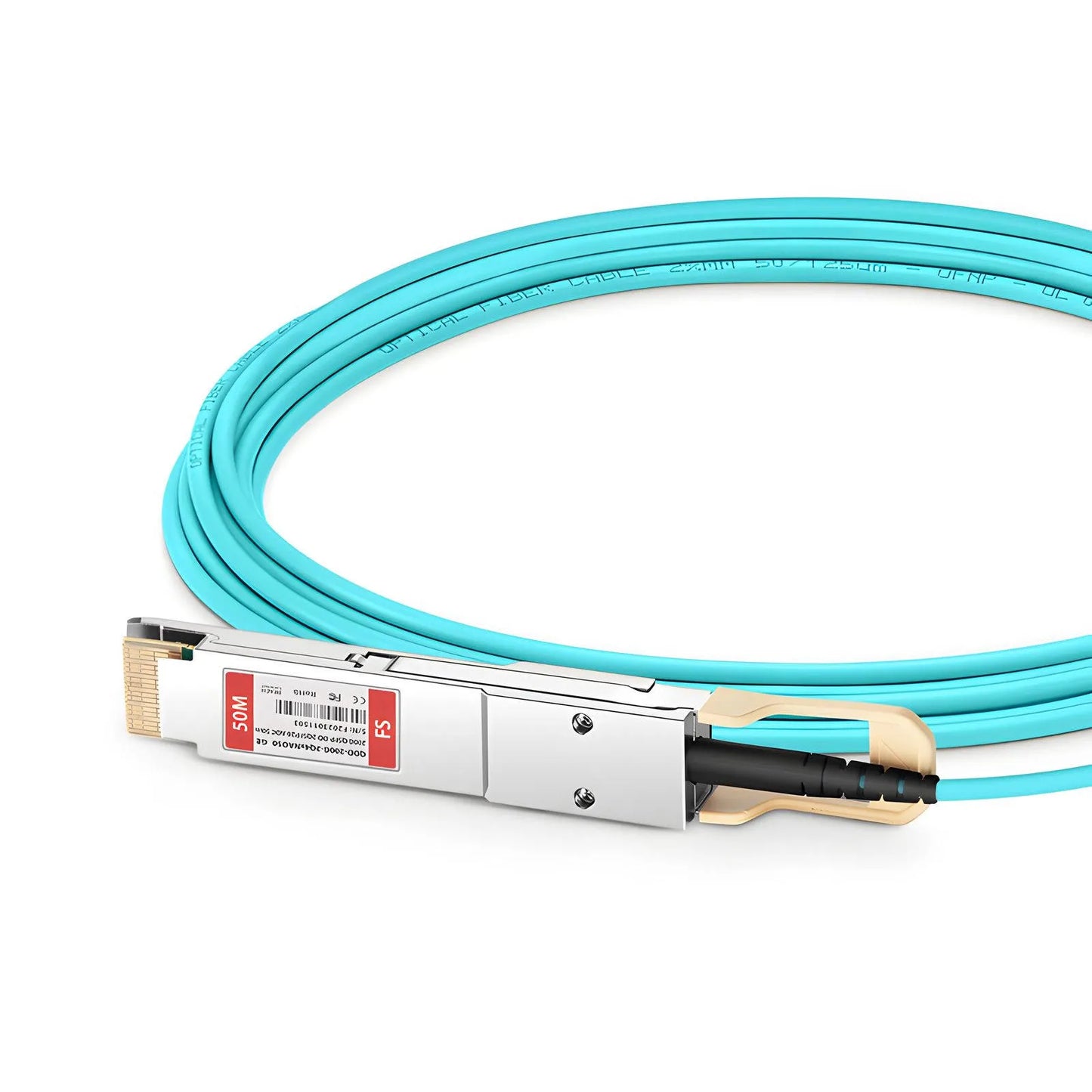 50m (164ft) Generic Compatible 200G QSFP-DD 8 x 25G NRZ to 2 x 100G QSFP28 4 x 25G NRZ Active Optical Breakout Cable