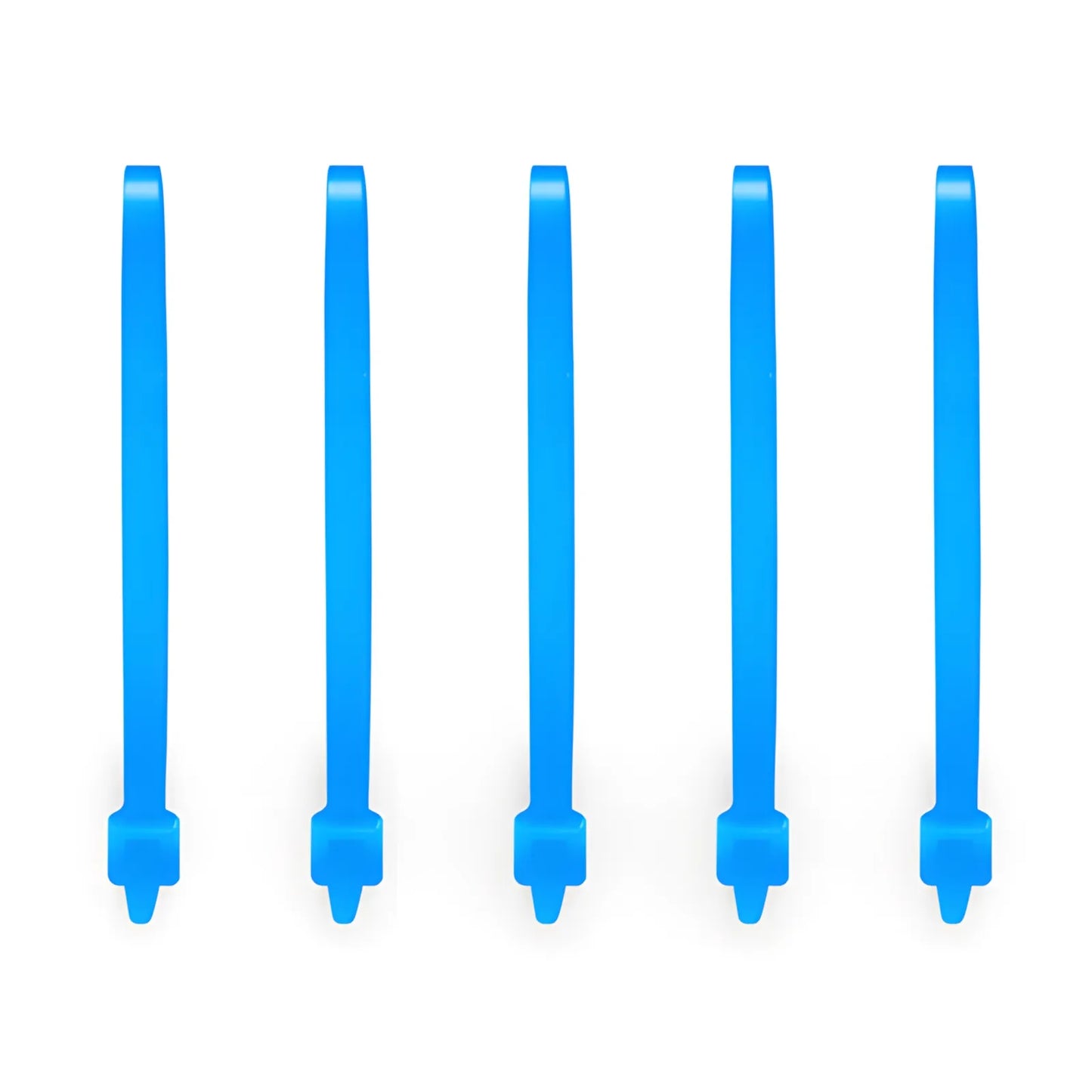 100-Pack 4in.L x 0.1in.W Self-Locking Nylon Cable Ties, Blue