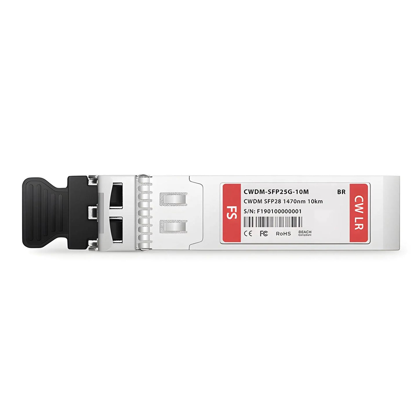 Brocade XBR-SFP25G1470-10 Compatible SFP28 25G CWDM 1470nm 10km DOM Duplex LC/UPC SMF Optical Transceiver Module for Transmission