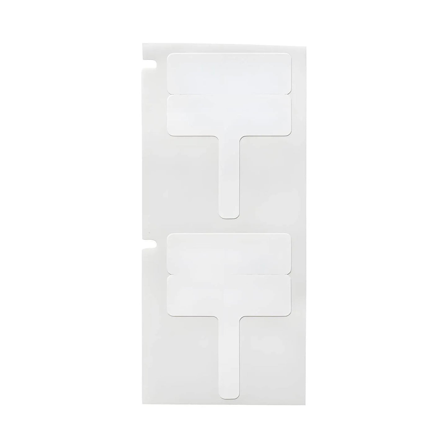 0.788 in.H x 1.18 in.W T-Flag Matte Cable Labels for M611 Printers, White, 250 Labels/Roll