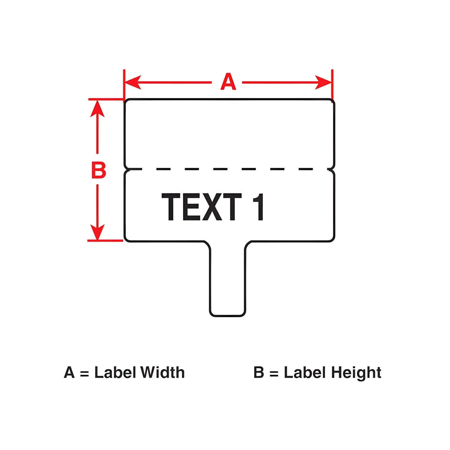 0.788 in.H x 1.18 in.W T-Flag Matte Cable Labels for M611 Printers, White, 250 Labels/Roll