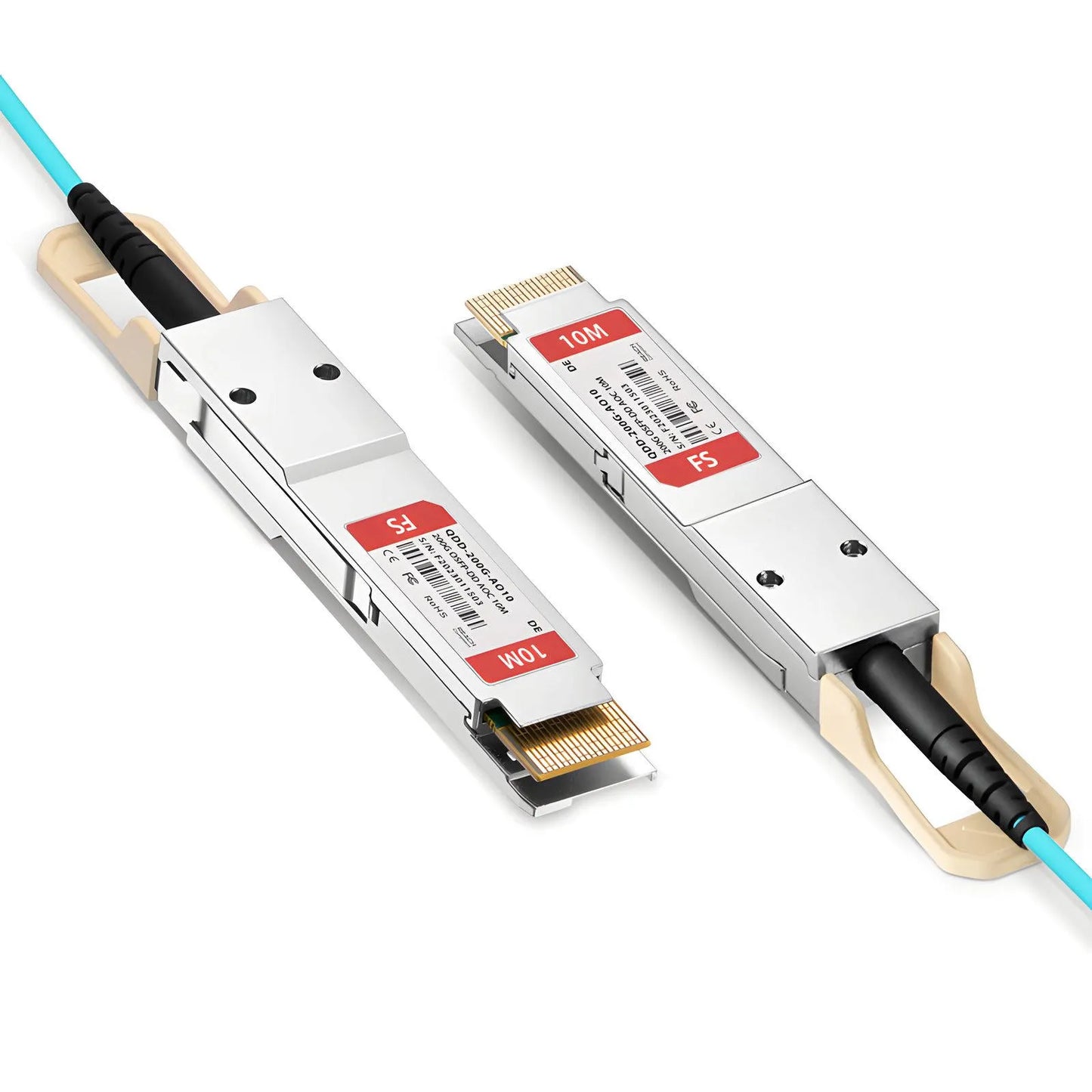 10m (33ft) Dell Compatible 200G QSFP-DD 8 x 25G NRZ Active Optical Cable
