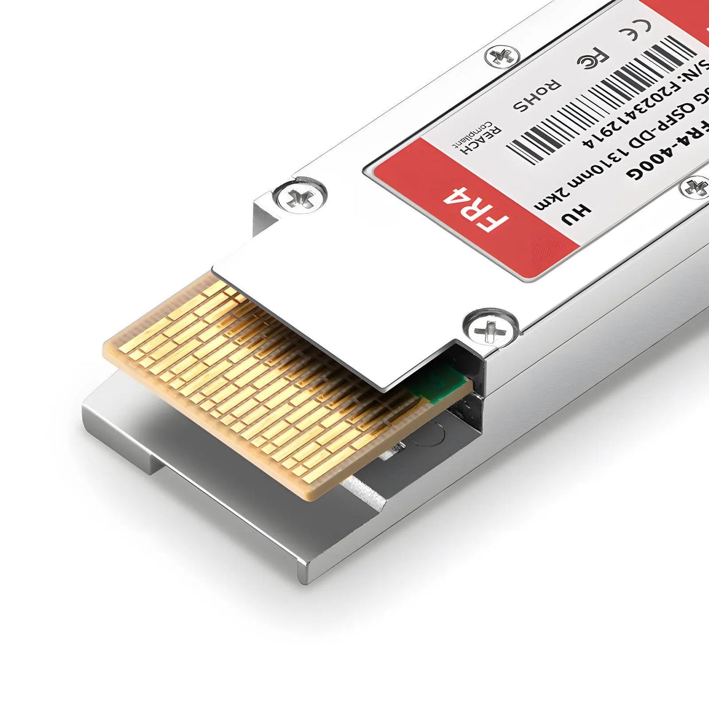 HW QSFP-DD-400G-FR4 Compatible 400GBASE-FR4 QSFP-DD 8 x 50G PAM4 1310nm 2km DOM Duplex LC/UPC SMF Optical Transceiver Module