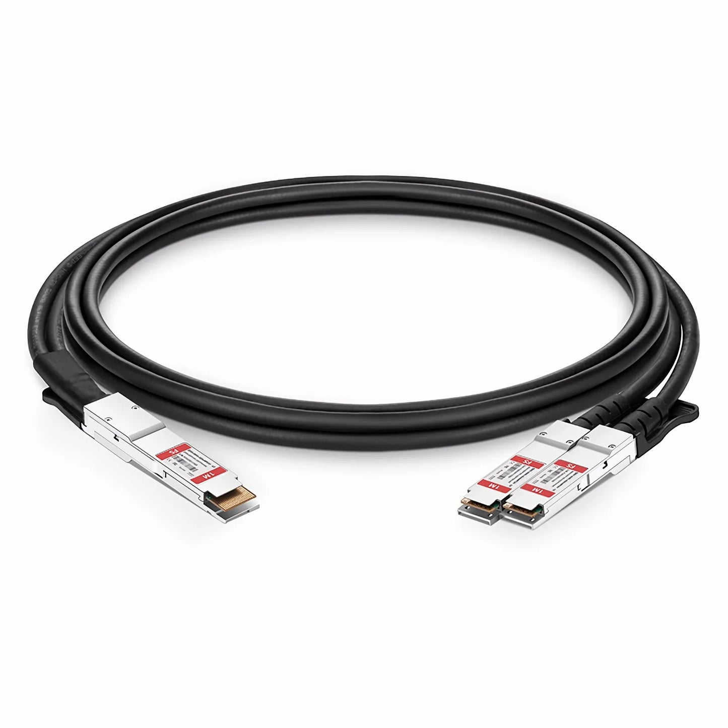 1m (3ft) Arista Compatible 200G QSFP-DD 8 x 25G NRZ to 2 x 100G QSFP28 4 x 25G NRZ Passive Direct Attach Copper Breakout Cable