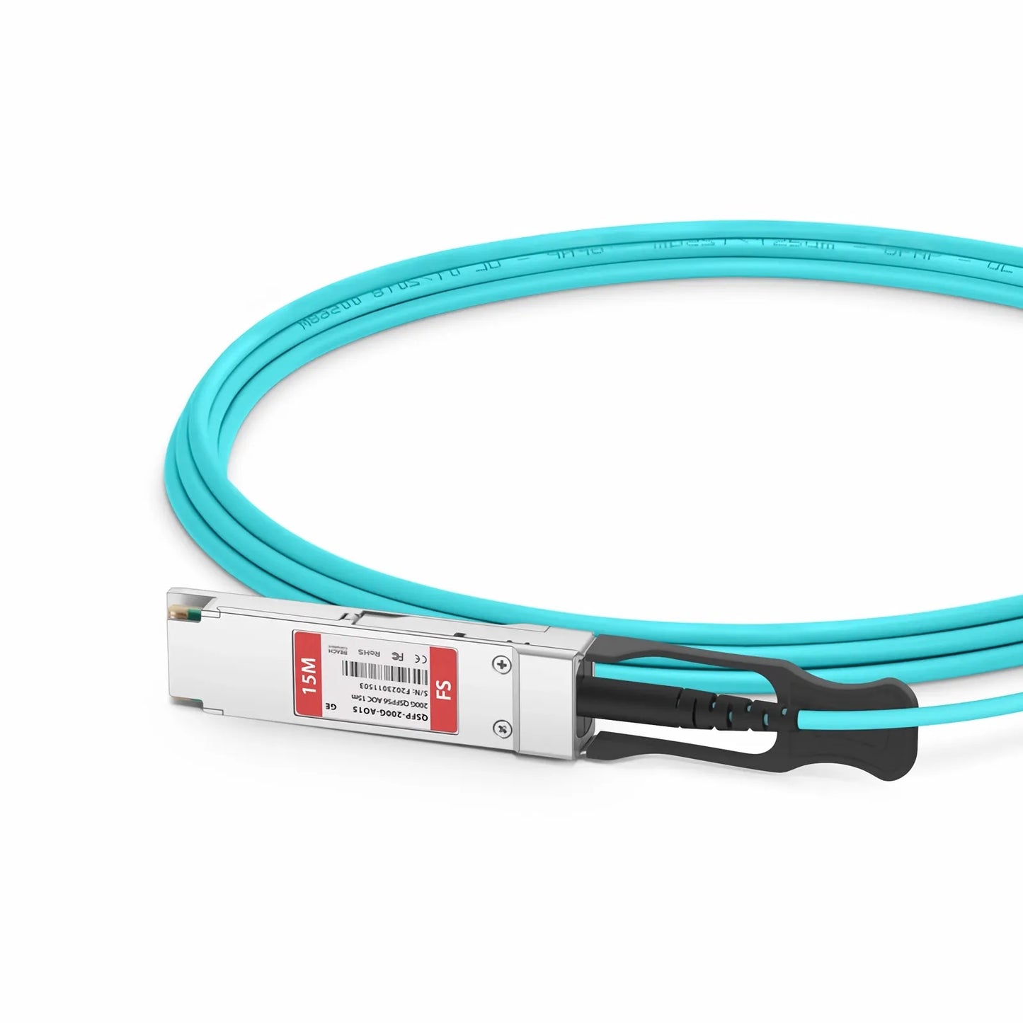 15m (49ft) Generic Compatible 200G QSFP56 4 x 50G PAM4 Active Optical Cable