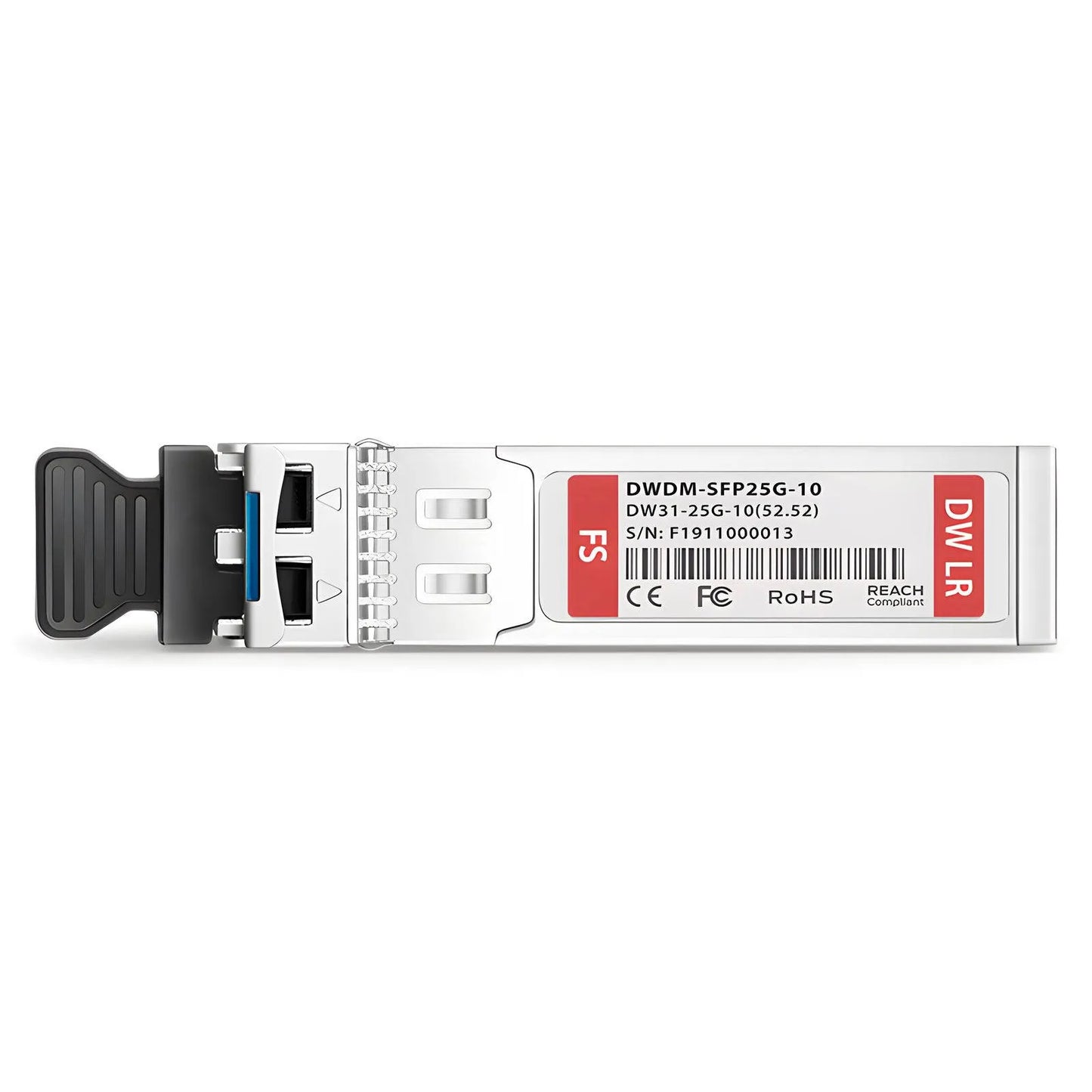 Cisco C31 DWDM-SFP25G-52.52 Compatible SFP28 25G DWDM 1552.52nm 100GHz 10km DOM Duplex LC/UPC SMF Optical Transceiver Module for Transmission