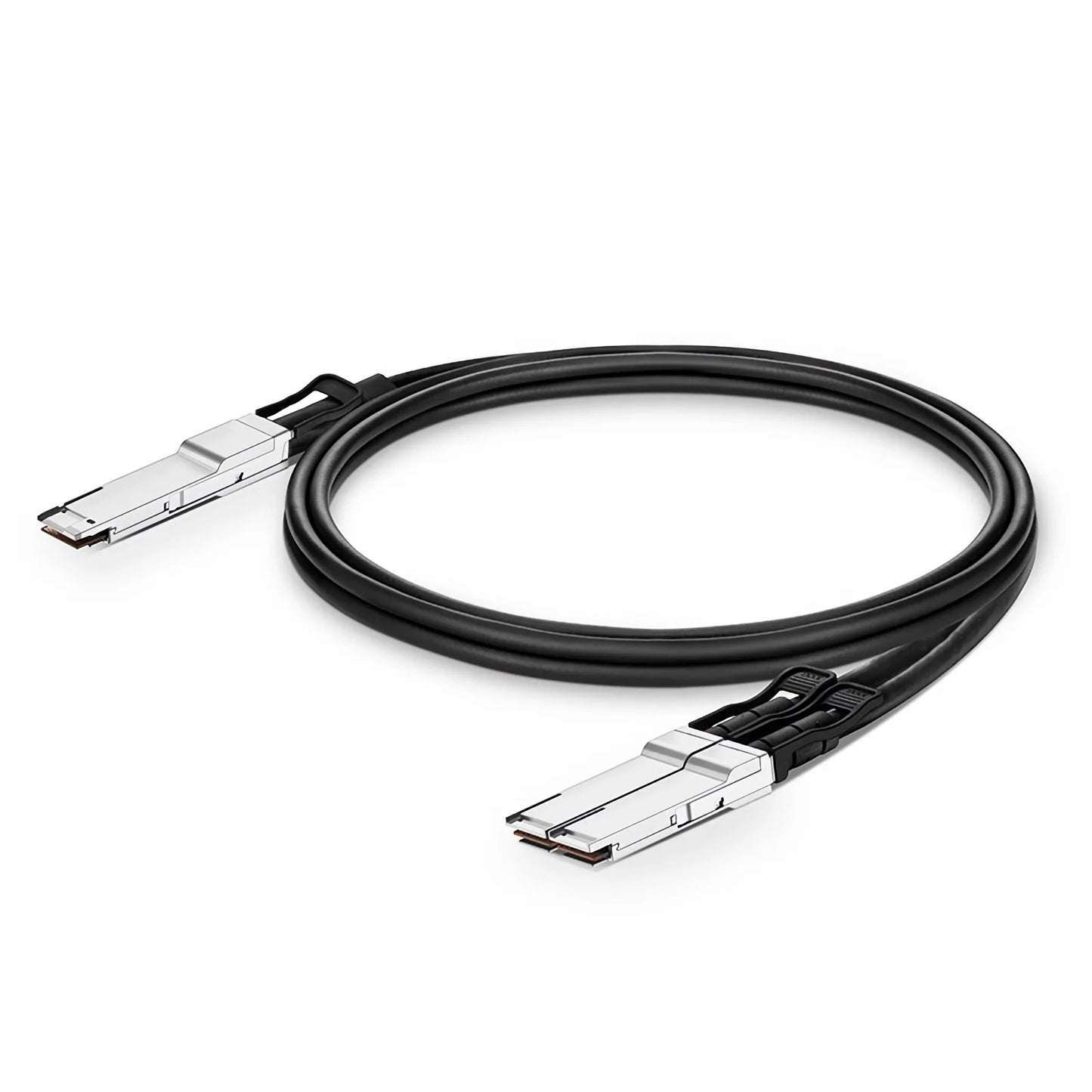 0.5m (2ft) Generic Compatible 200G QSFP-DD 8 x 25G NRZ to 2 x 100G QSFP28 4 x 25G NRZ Passive Direct Attach Copper Breakout Cable