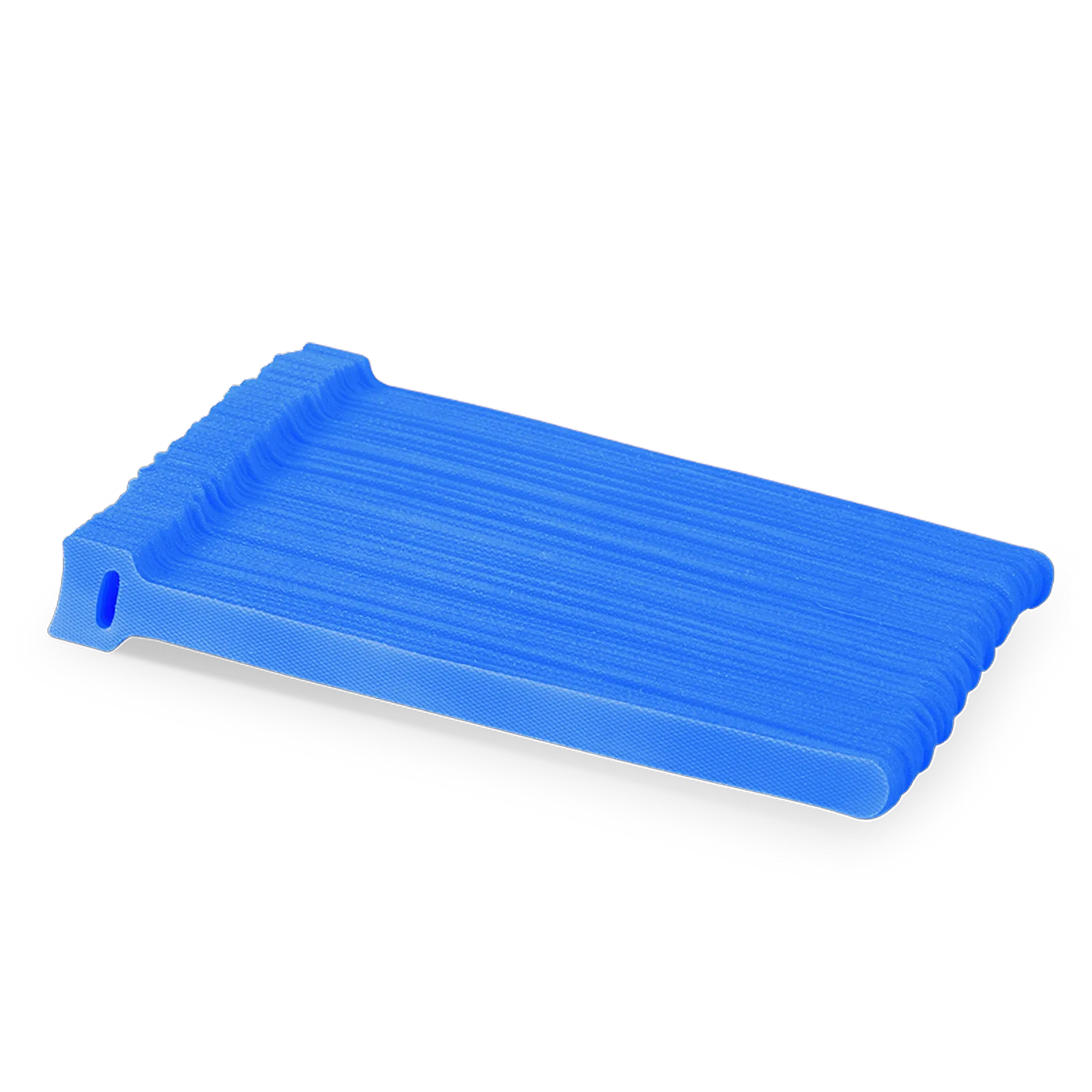 100Pcs/Pack 8in.L x 0.5in.W T-type Reusable Cable Ties, Blue
