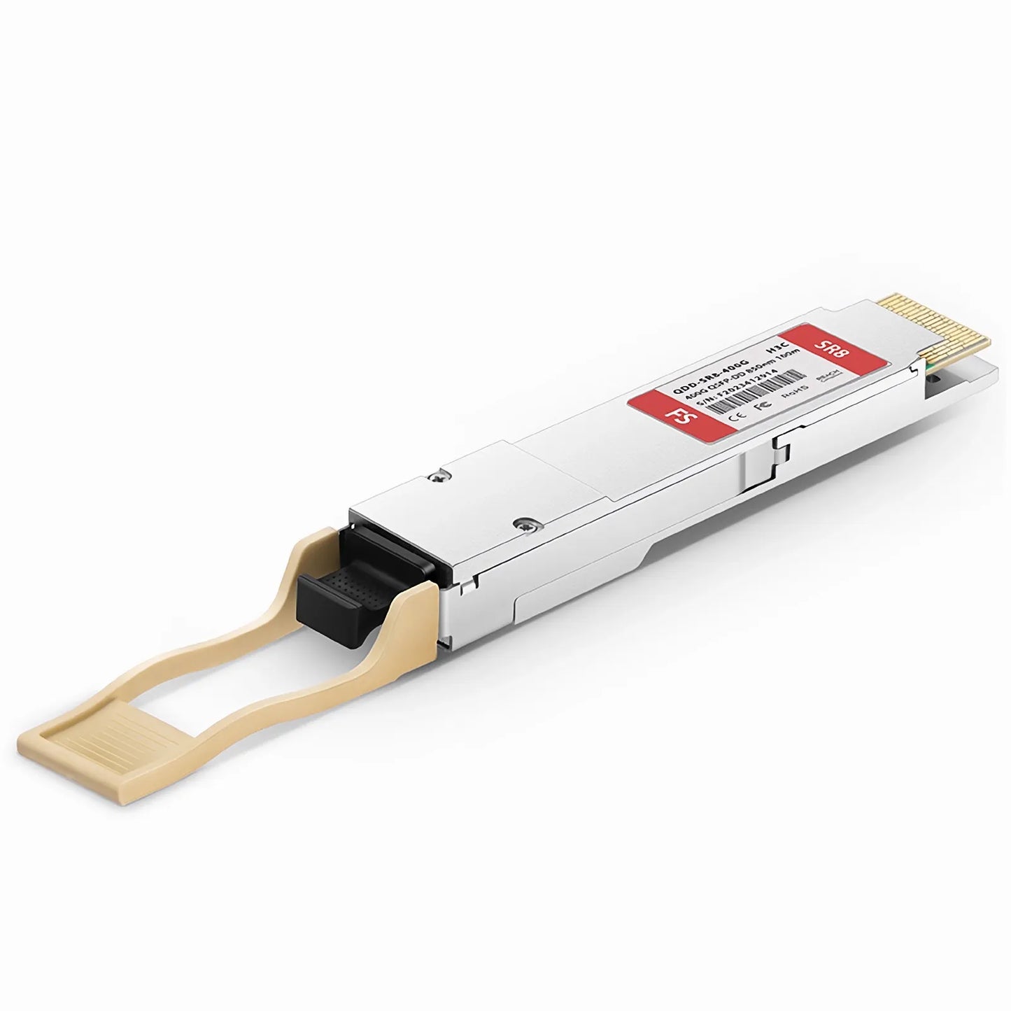 H3C QSFPDD-400G-SR8-MM850 Compatible 400GBASE-SR8 QSFP-DD 8 x 50G PAM4 850nm 100m DOM MPO-16/APC MMF Optical Transceiver Module, Breakout to 2 × 200G-SR4 and 8 × 50G-SR