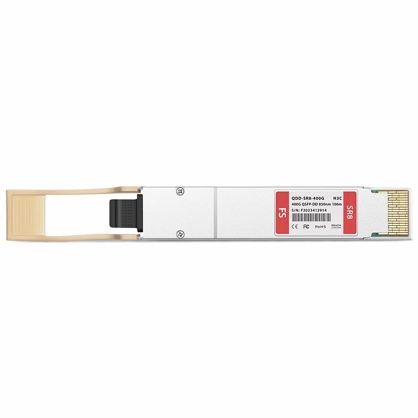 H3C QSFPDD-400G-SR8-MM850 Compatible 400GBASE-SR8 QSFP-DD 8 x 50G PAM4 850nm 100m DOM MPO-16/APC MMF Optical Transceiver Module, Breakout to 2 × 200G-SR4 and 8 × 50G-SR