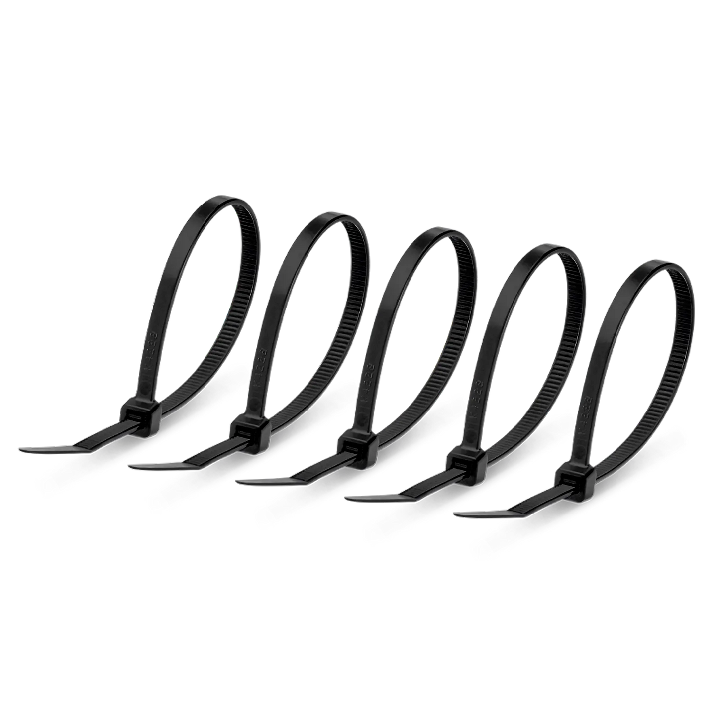 100Pcs/Pack 8in.L x 0.18in.W Self-Locking Flame Retardant Cable Ties