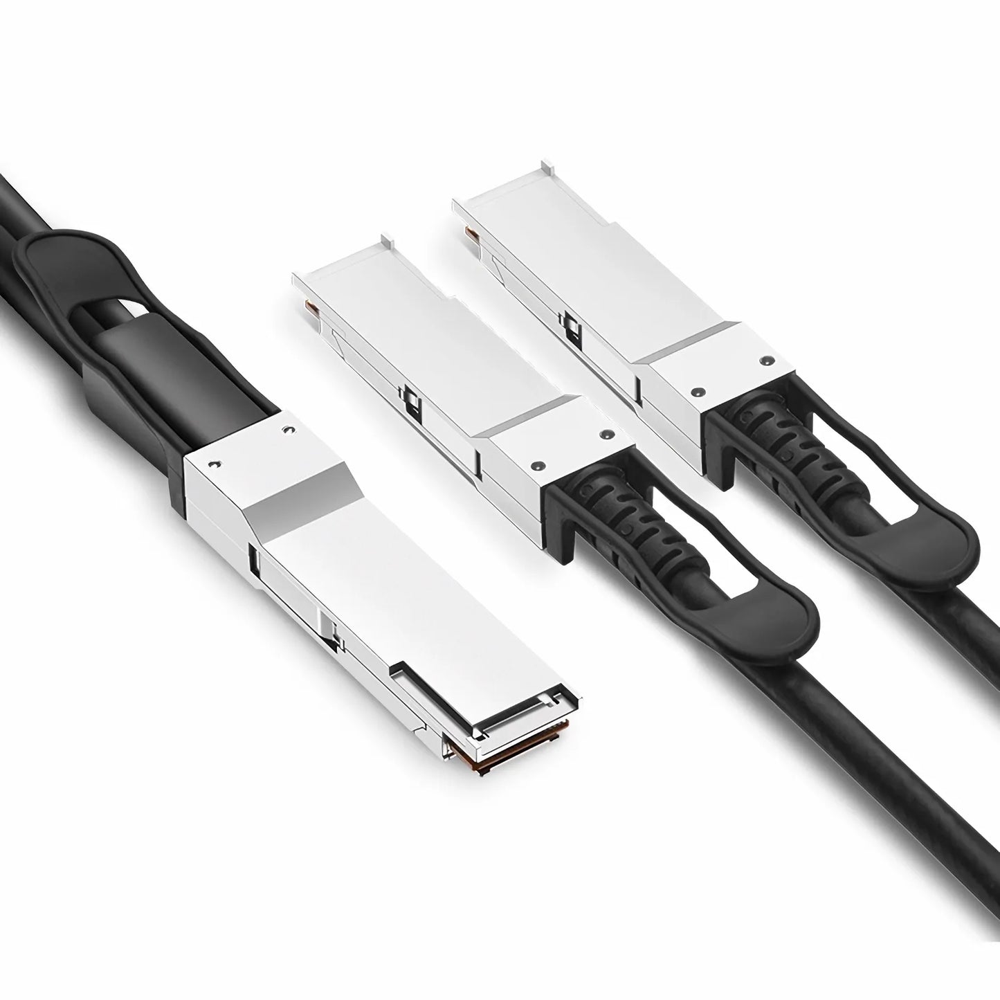 1.5m (5ft) NVIDIA/Mellanox MCP7H50-V01AR30 Compatible 200G QSFP56 4 x 50G PAM4 to 2 x 100G QSFP56 2 x 50G PAM4 Ethernet Passive Direct Attach Copper Breakout Cable