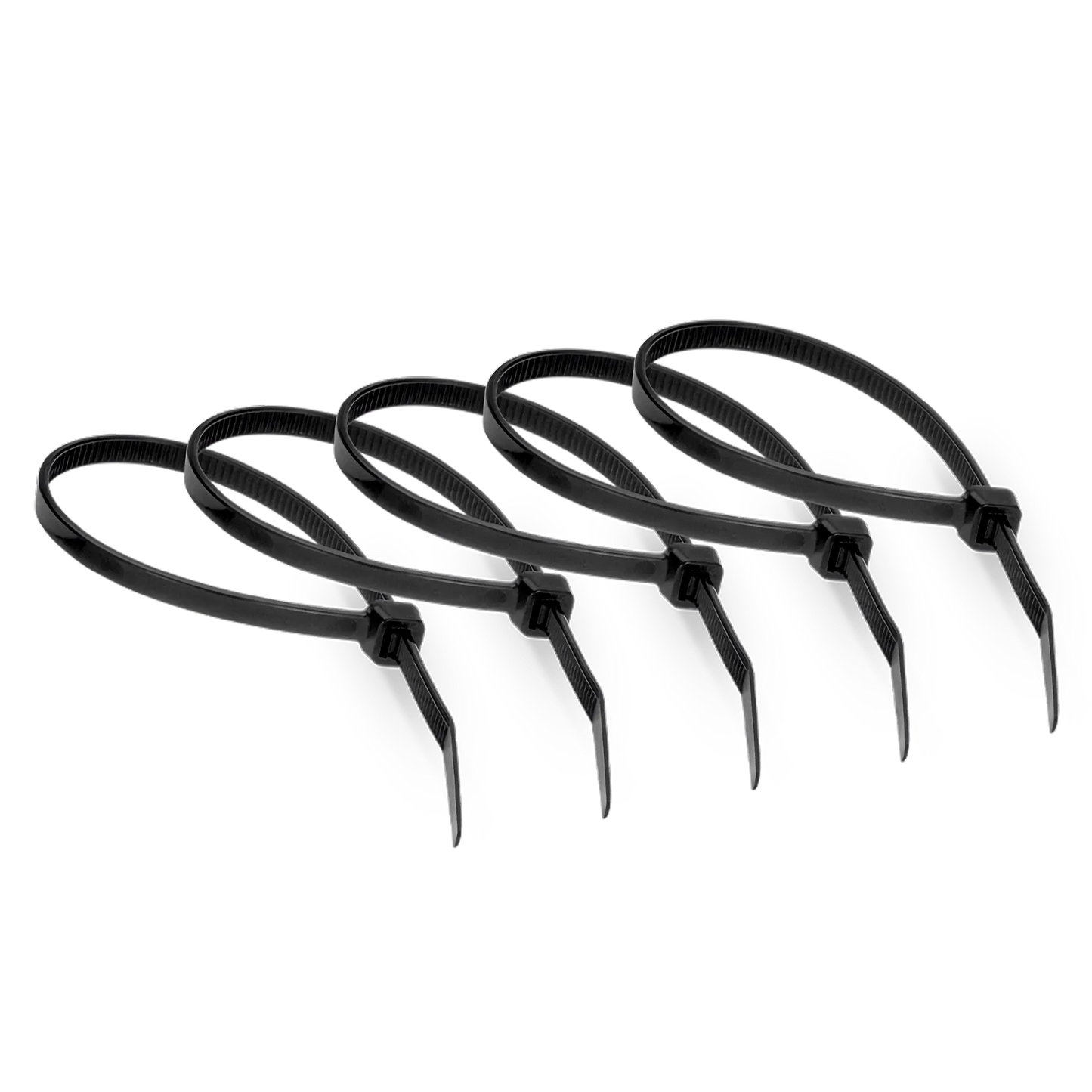 100Pcs/Pack 8in.L x 0.18in.W Self-Locking Flame Retardant Cable Ties