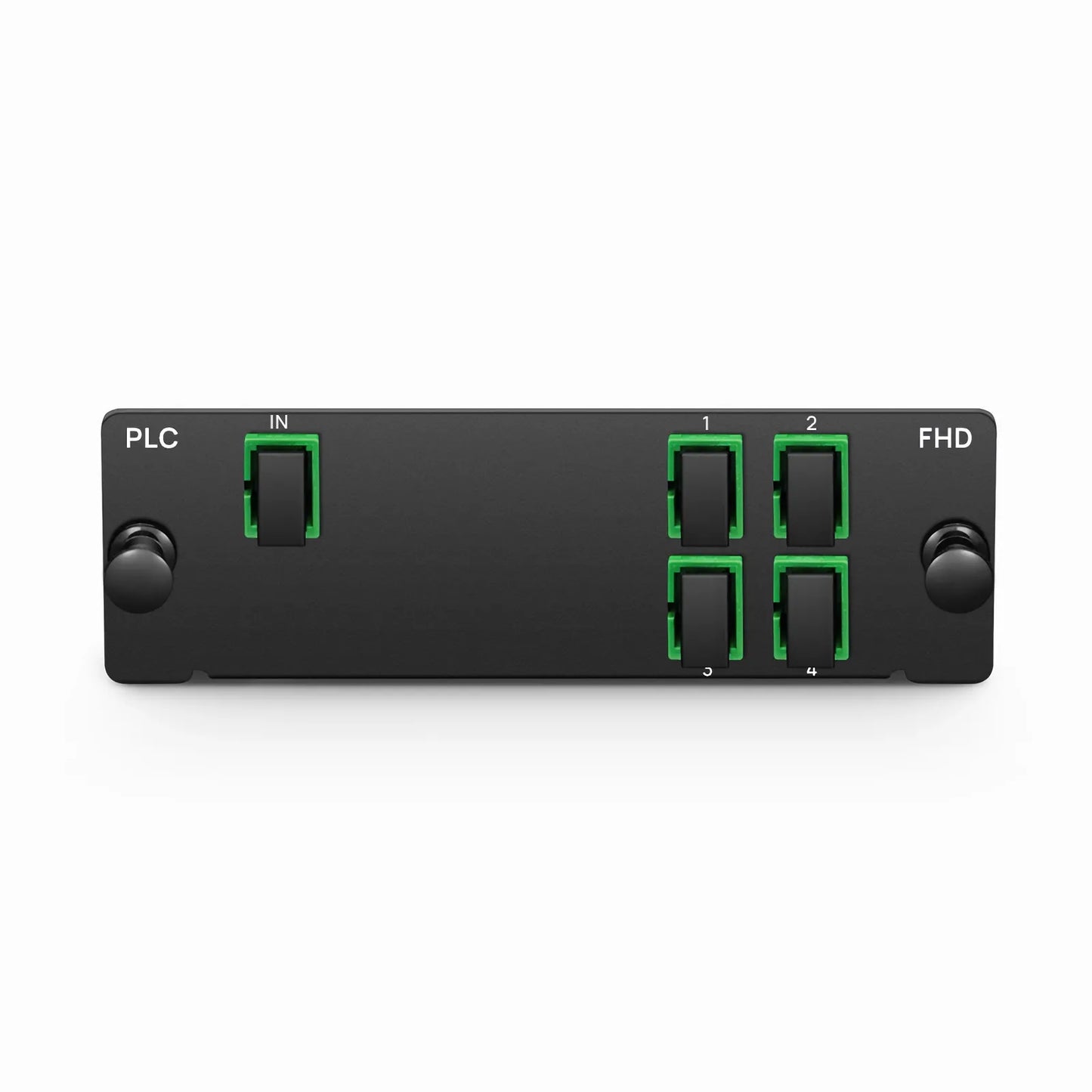 1 x 4 PLC Fiber Splitter, Standard FHD™ Cassette SC/APC, Singlemode, for Optical LAN