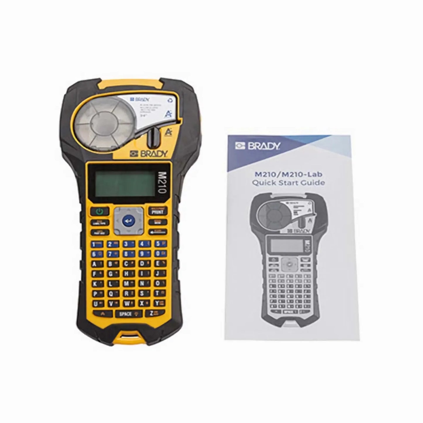 Brady M210 Handheld Label Maker with US-spec Power Adapter, 203dpi, Manual Cutter
