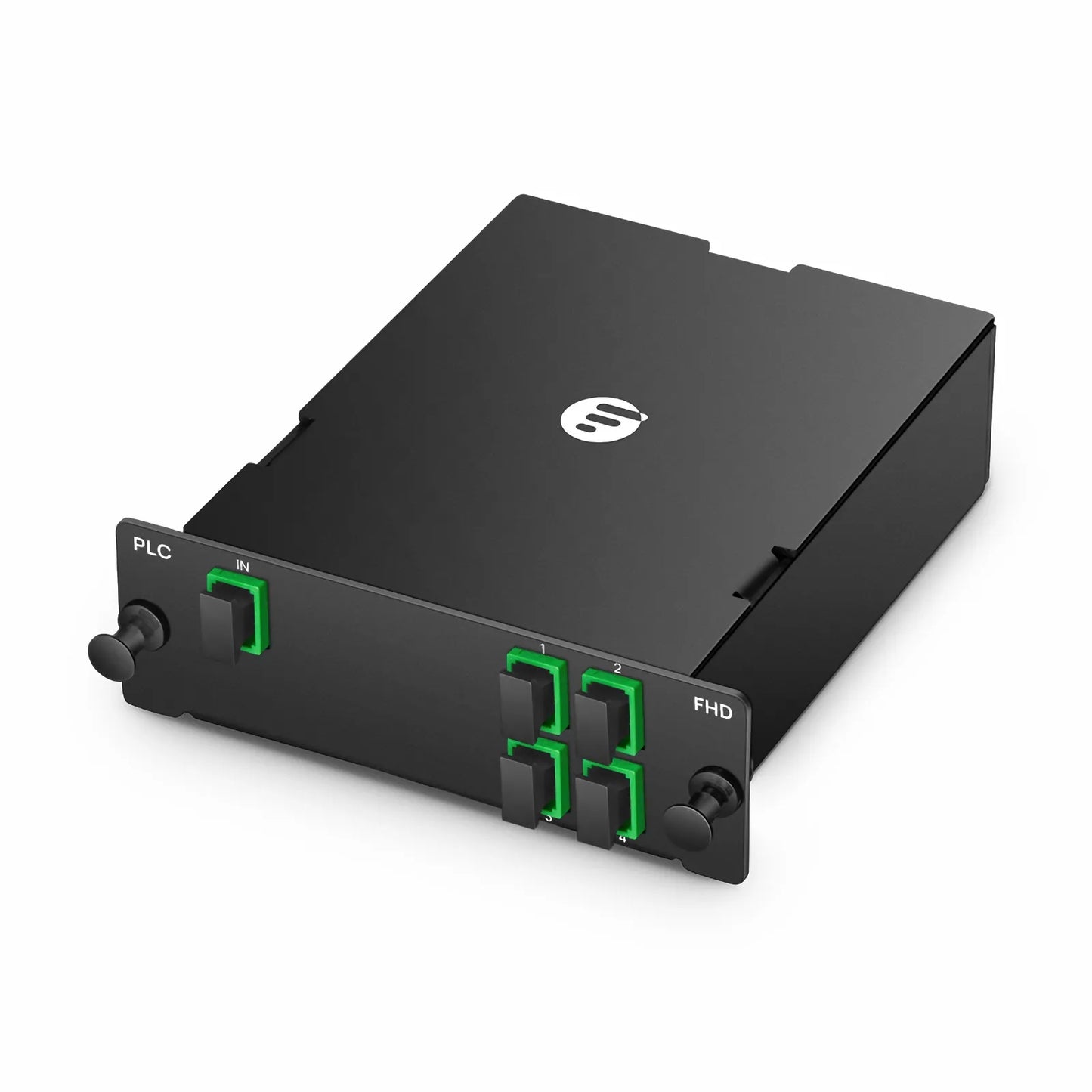 1 x 4 PLC Fiber Splitter, Standard FHD™ Cassette SC/APC, Singlemode, for Optical LAN