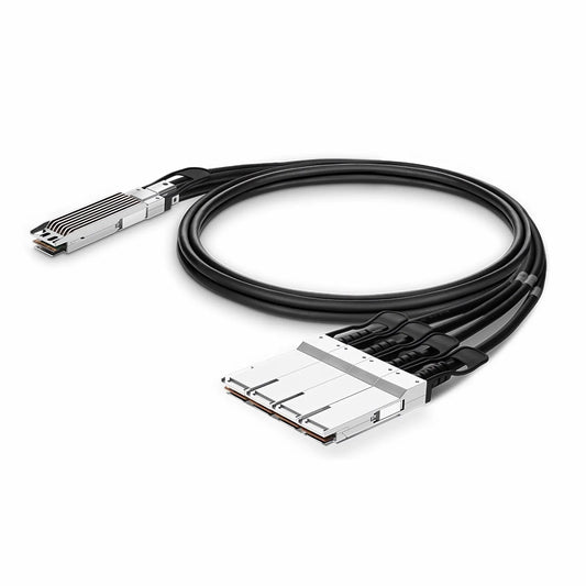 0.5m (2ft) NVIDIA/Mellanox Compatible 400G OSFP 8 x 50G PAM4 Finned Top to 4 x 100G QSFP56 2 x 50G PAM4 InfiniBand HDR Passive Direct Attach Copper Breakout Cable for Quantum-2 Switches and ConnectX-6 HCA