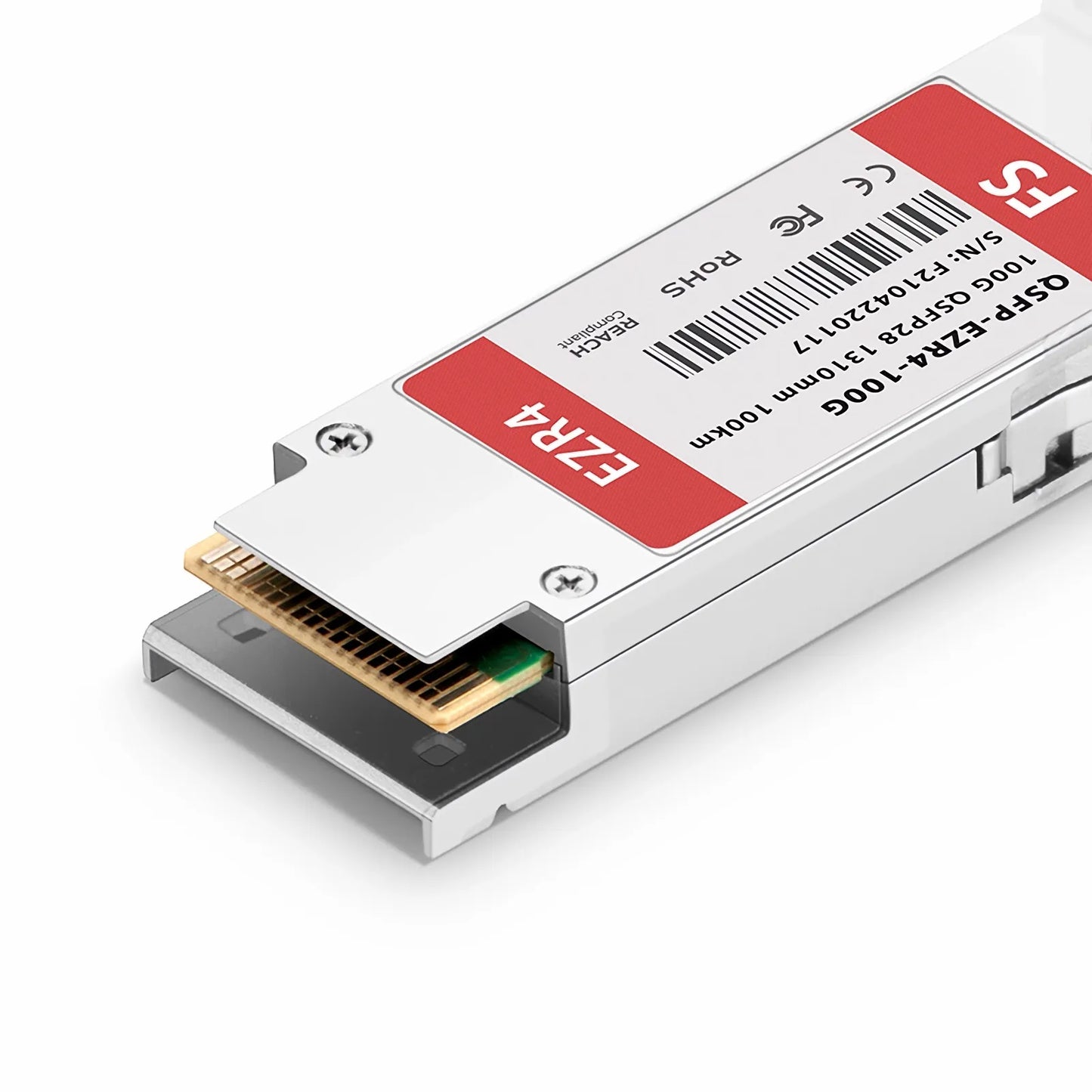 Cisco Compatible 100GBASE-ZR4 QSFP28 4 x 25G NRZ 1310nm 100km DOM Duplex LC/UPC SMF Optical Transceiver Module