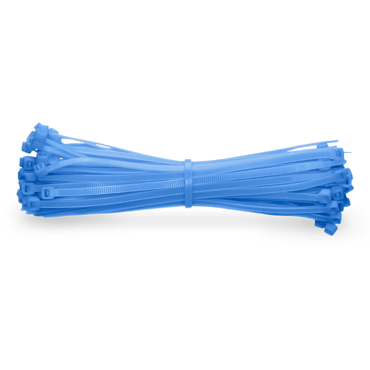 100Pcs/Pack 6in.L x 0.15in.W Self-Locking Nylon Cable Ties, Blue