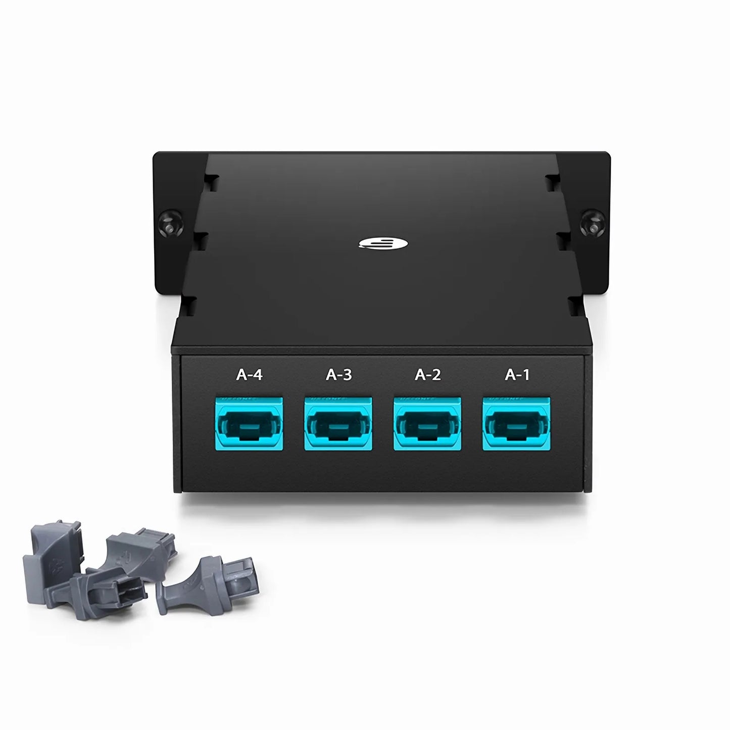 FHD™ 4 x MTP®-8 Mesh Cassette, 32 Fibers OM4 Multimode, Universal, 4 x 8F MTP® to 4 x 8F MTP® (Aqua), 0.35dB Max.