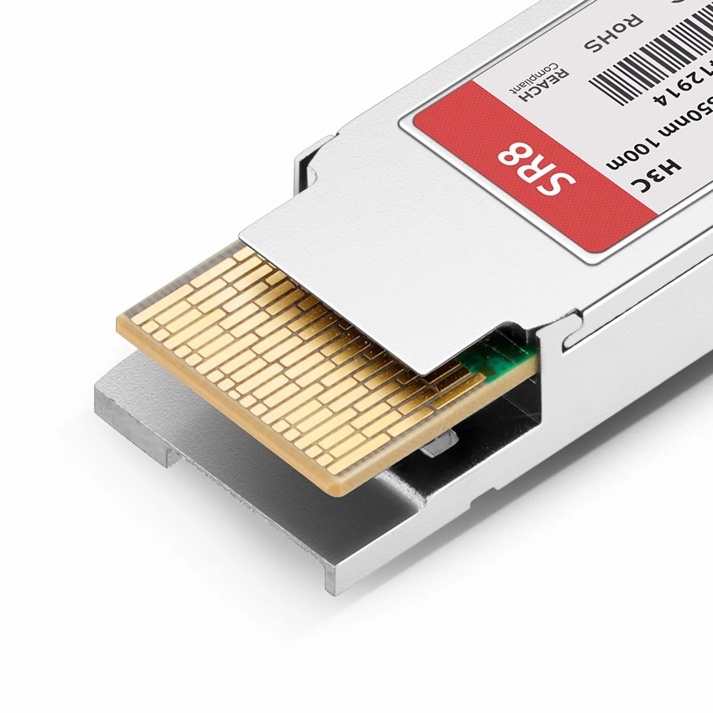 H3C QSFPDD-400G-SR8-MM850 Compatible 400GBASE-SR8 QSFP-DD 8 x 50G PAM4 850nm 100m DOM MPO-16/APC MMF Optical Transceiver Module, Breakout to 2 × 200G-SR4 and 8 × 50G-SR