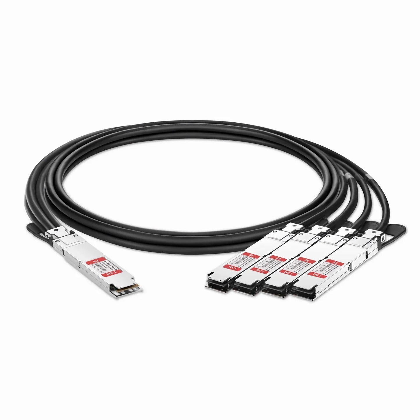 1.5m (5ft) NVIDIA/Mellanox MCP7Y50-N01A Compatible 800G OSFP 8 x 100G PAM4 Finned Top to 4 x 200G OSFP 2 x 100G PAM4 Flat Top Ethernet Passive Direct Attach Copper Breakout Cable