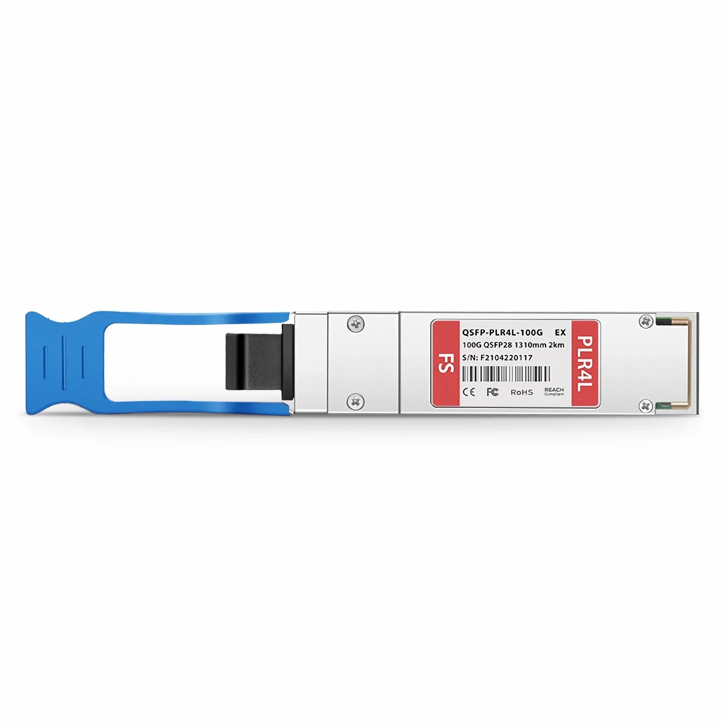 Extreme Compatible 100GBASE-PLR4L QSFP28 4 x 25G NRZ 1310nm 2km DOM MPO-12/APC SMF Optical Transceiver Module, Breakout to 4 x 25G-LR