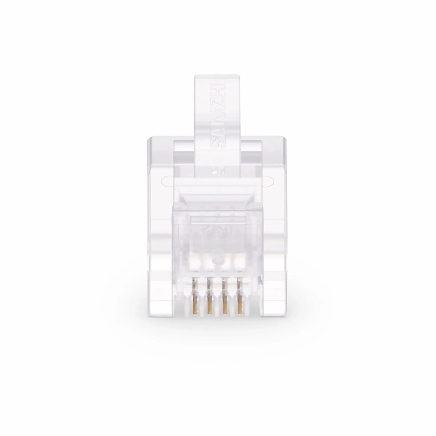 RJ11 6P4C Telephone Modular Plug, 50pcs/Pack