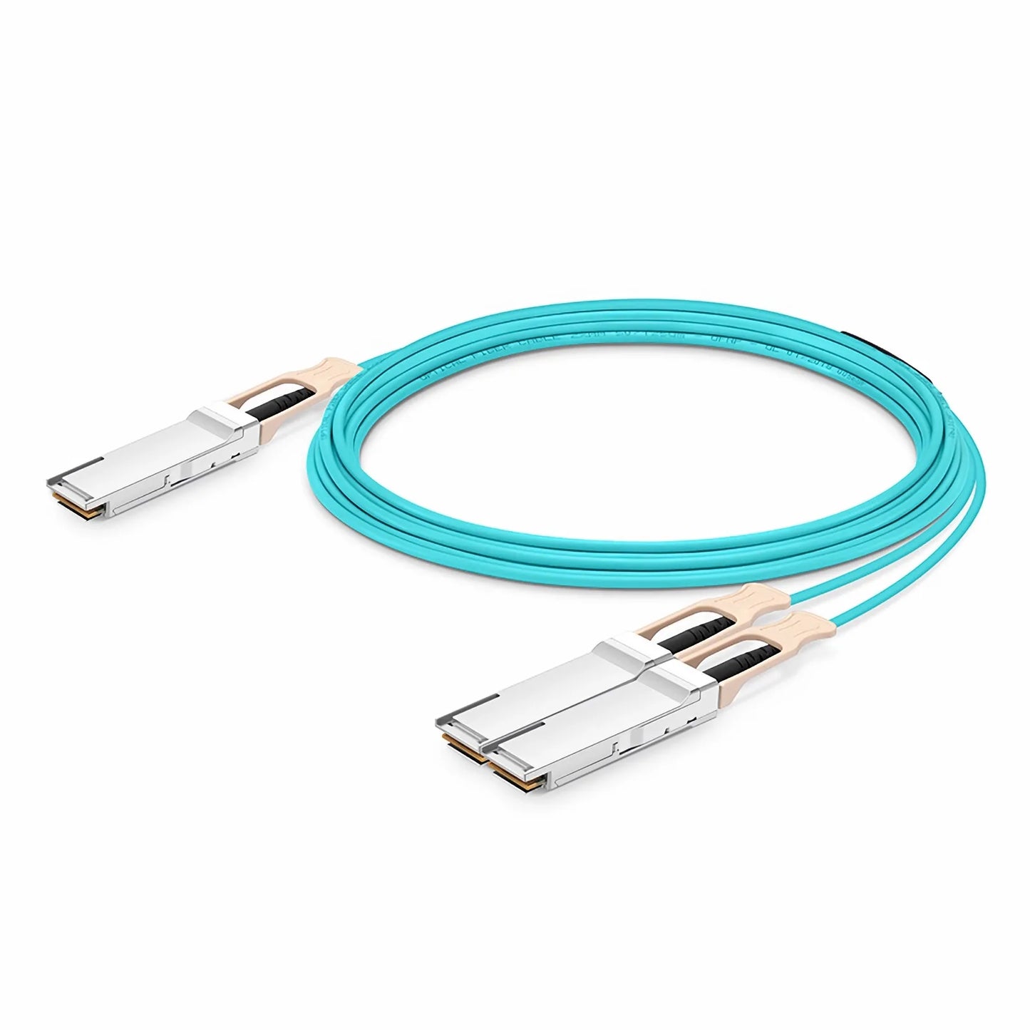 30m (98ft) NVIDIA/Mellanox MFS1S50-H030V Compatible 200G QSFP56 4 x 50G PAM4 to 2 x 100G QSFP56 2 x 50G PAM4 InfiniBand HDR Active Optical Breakout Cable for Quantum Switches and ConnectX-6 HCA