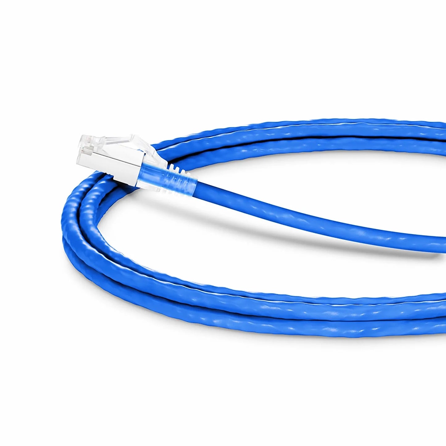 10ft (3m) Cat6a 26AWG Snagless Shielded (S/FTP) CM/LSZH Ethernet Network Patch Cable, Blue