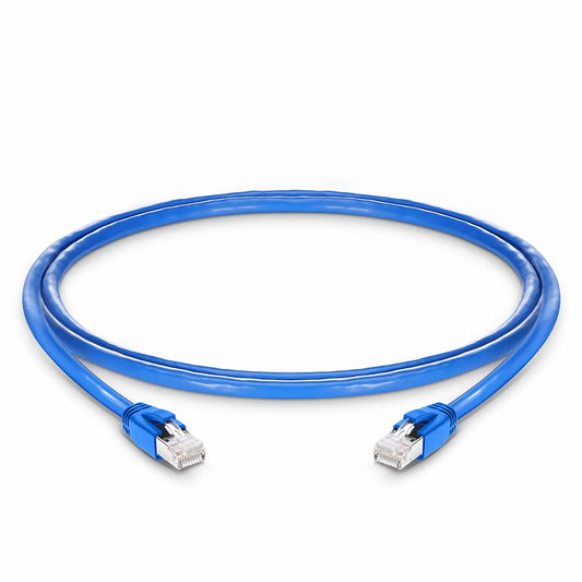 3ft (0.9m) Cat6a 23AWG Snagless Shielded (F/FTP) LSZH Ethernet Network Patch Cable, Blue