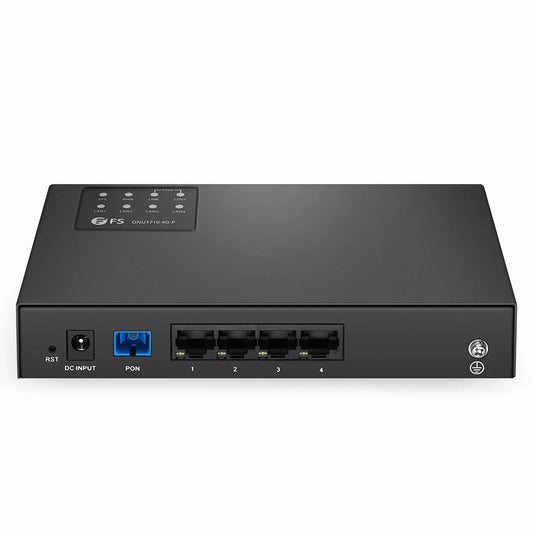 ONU1710-4G-P, XPON (GPON + EPON) SFU ONU with 1 x PON, 4 x GE PoE@55W