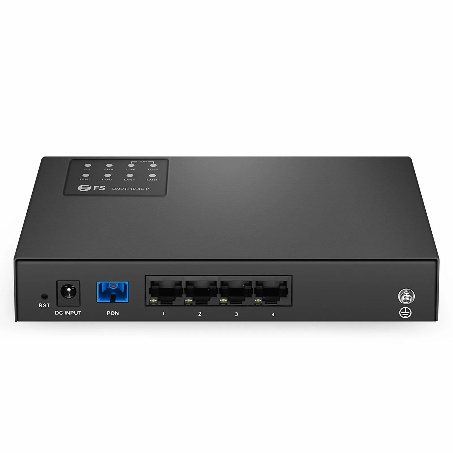 ONU1710-4G-P, XPON (GPON + EPON) SFU ONU with 1 x PON, 4 x GE PoE@55W