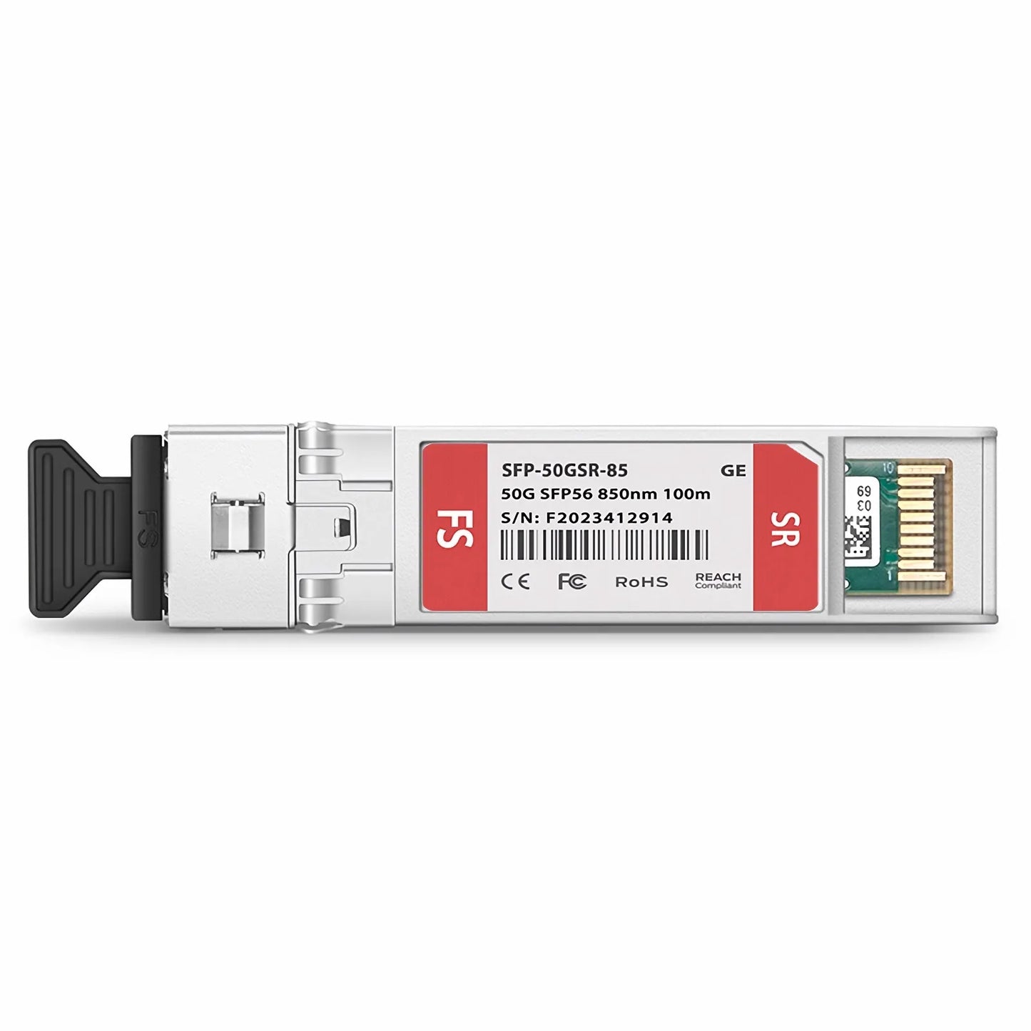 Generic Compatible 50GBASE-SR SFP56 850nm 100m DOM Duplex LC/UPC MMF Optical Transceiver Module