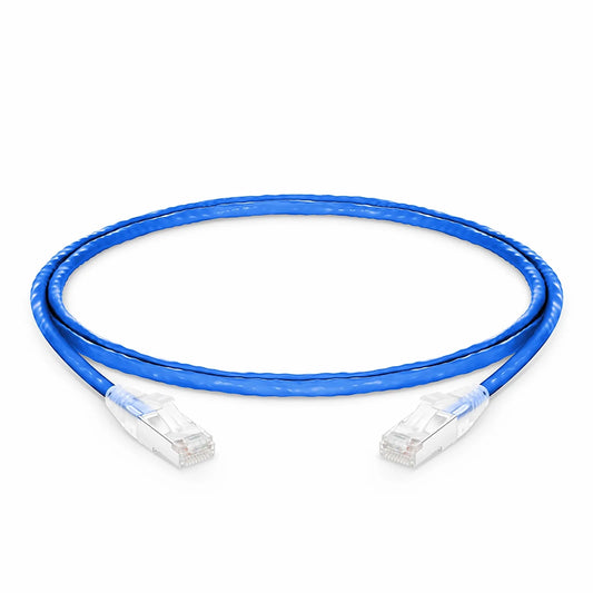 4ft (1.2m) Cat6a 26AWG Snagless Shielded (S/FTP) CM/LSZH Ethernet Network Patch Cable, Blue