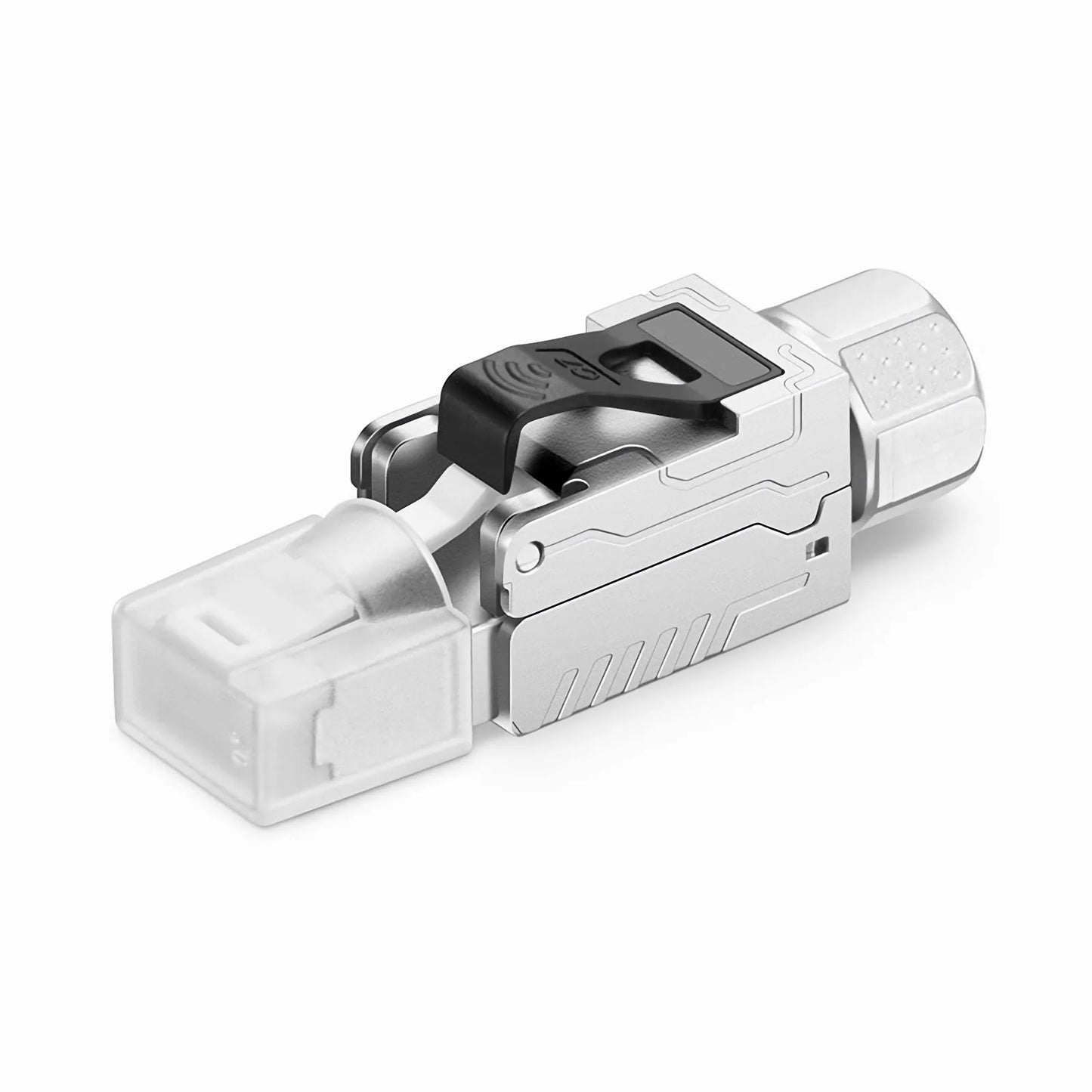 Cat7 RJ45 Tool-Free Modular Plugs, Shielded Network Connectors for 22~24AWG Twisted Pair Solid or Stranded Cable (10/Pack)