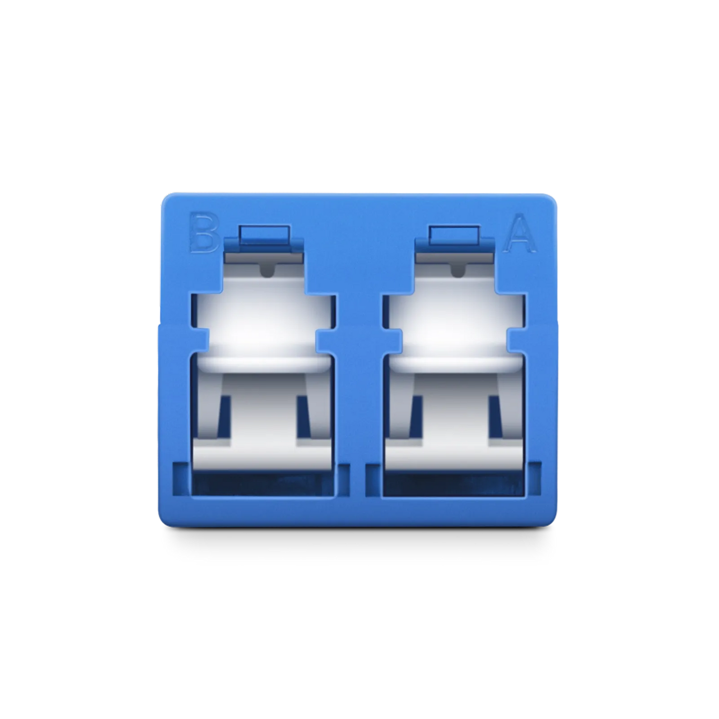 LC/UPC to LC/UPC Duplex OS2 Single Mode Shuttered Fiber Optic Adapter/Coupler without Flange