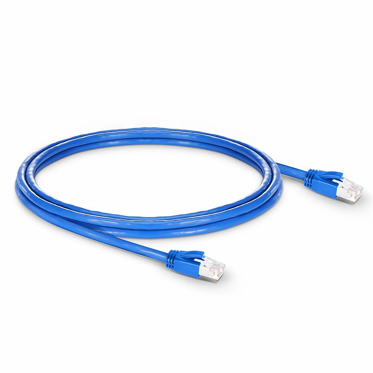 6ft (1.8m) Cat6a 23AWG Snagless Shielded (F/FTP) LSZH Ethernet Network Patch Cable, Blue