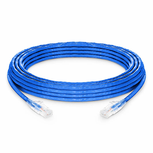 33ft (10m) Cat6a 24AWG Snagless Unshielded (U/UTP) LSZH Ethernet Network Patch Cable, Blue
