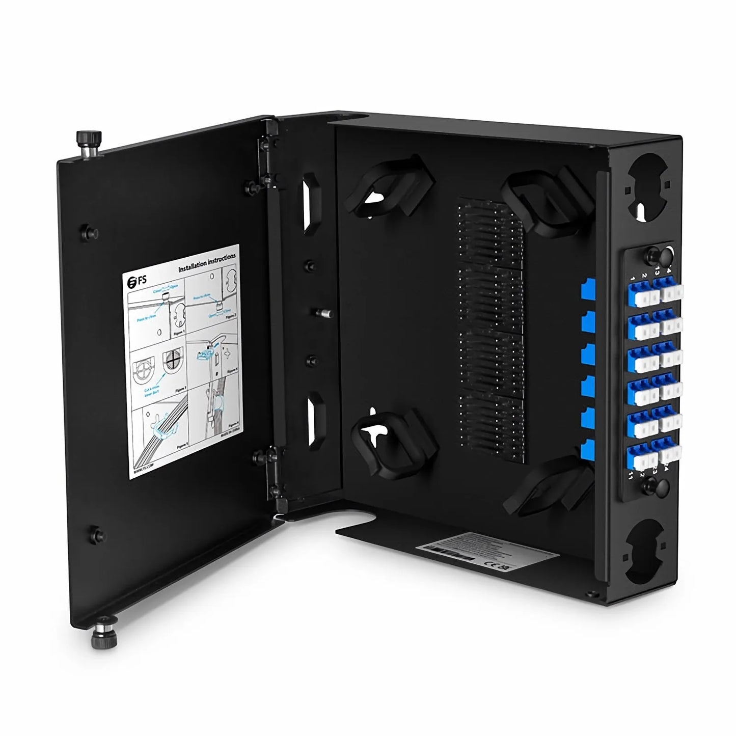 FHD™ Wall Mount Enclosure Unloaded, 1 Port, Holds up to 1 x FHD™ Cassette or Panel, 24 Fibers (LC)
