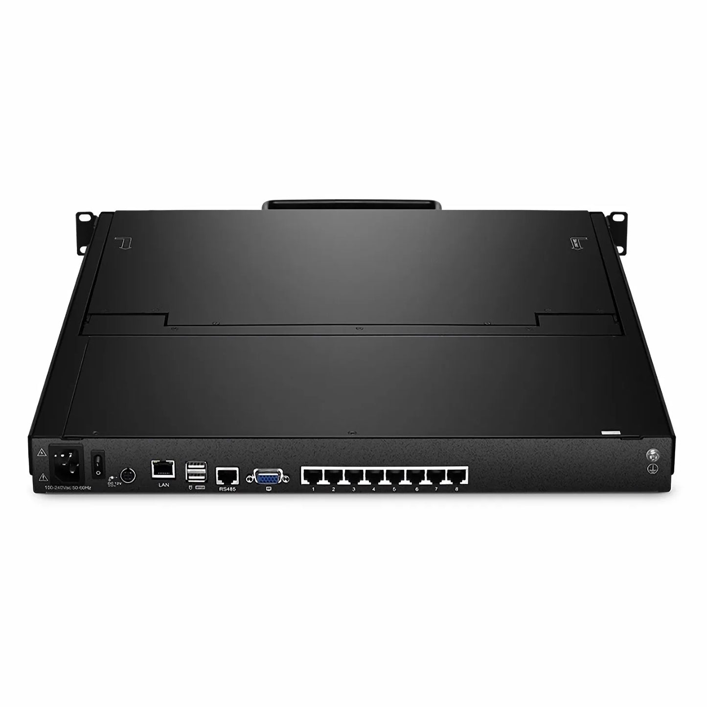 8-Port Cat5 1U Rack-Mount KVM Over IP Switch with 19" LED, 8 x RJ45 to VGA Interface Modules Included
