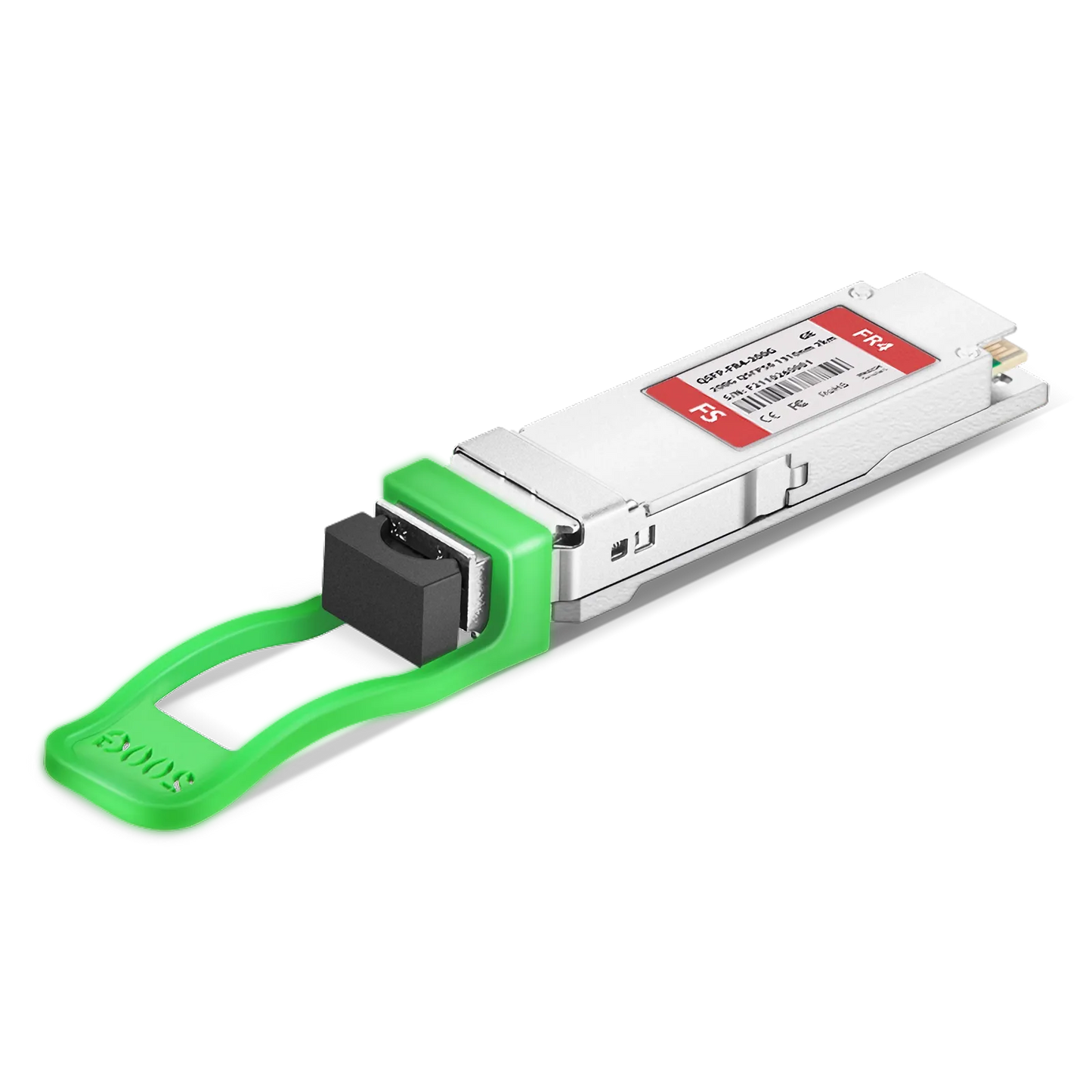 Generic Compatible 200GBASE-FR4 QSFP56 4 x 50G PAM4 1310nm 2km DOM Duplex LC SMF Optical Transceiver Module