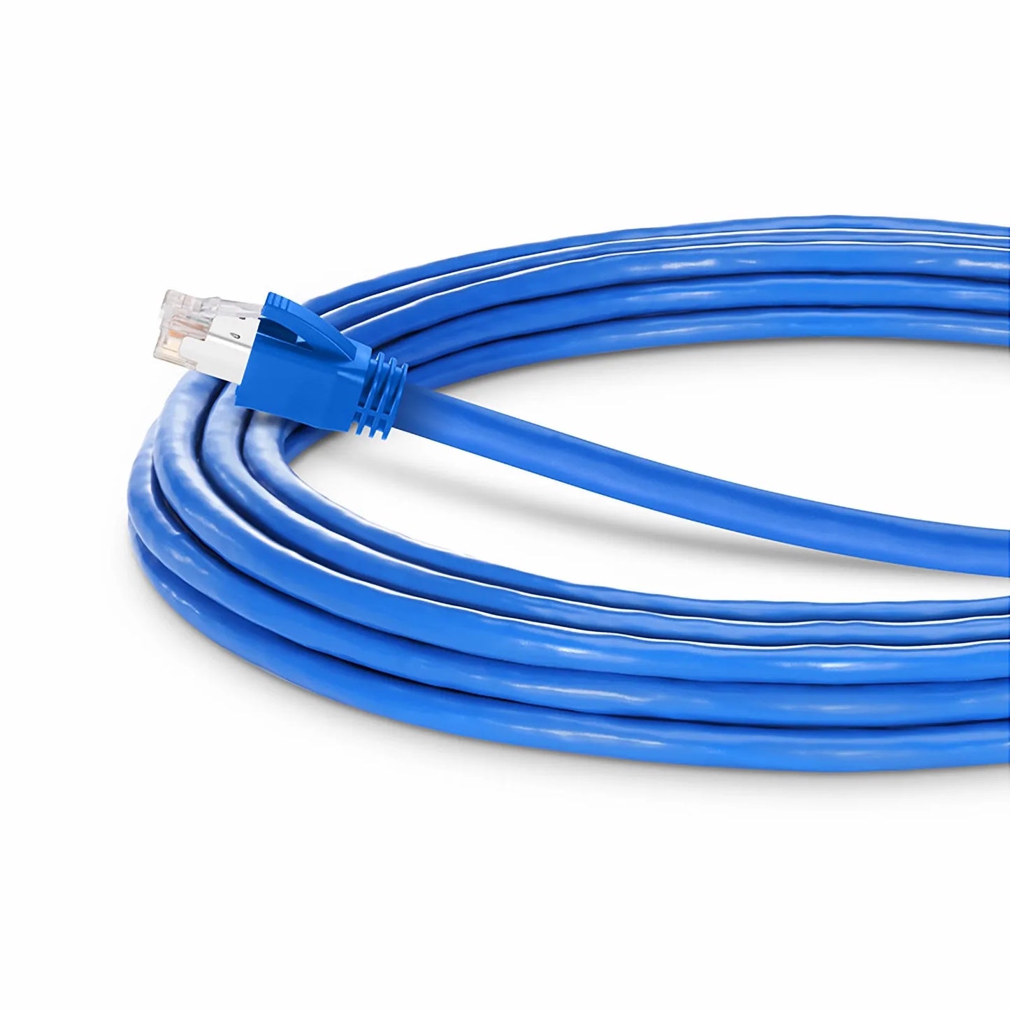 20ft (6.1m) Cat6a 23AWG Snagless Shielded (F/FTP) LSZH Ethernet Network Patch Cable, Blue